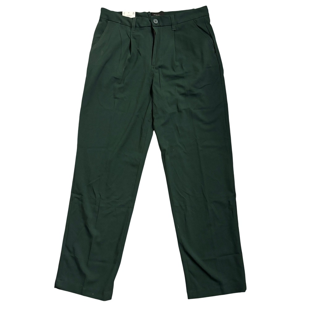 Cotton On Relaxed Pleated Pant Deep Teal Green Mens Size 34 NWT